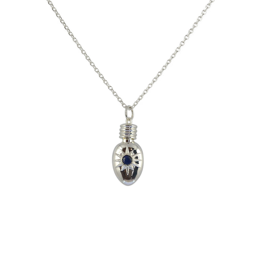 Luckyteam bijoux femme argent 925 collier flasque lapis lazulis