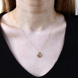 Collier or et diamant 0,07K