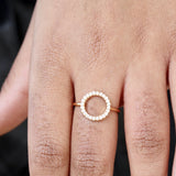 Bague dorée et zircons - 52 / ZIRCONS BLANCS