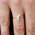 Bague demi-lune en argent 925 - Bagues