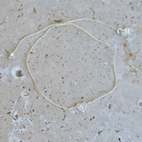 Bracelet fil fin coloré coeur argent 925 et zircon