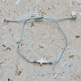Bracelet tressé et croix argent 925