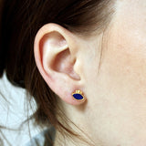 Boucles dorées et pierre ovale - LAPIS