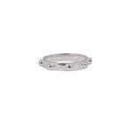 Bague martelée avec boules en argent 925 - Bagues