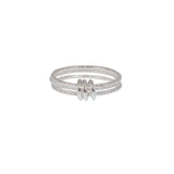 Bague trois anneaux martelés en argent 925 - Bagues