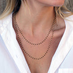 Collier doré Santa Maria en Onyx Noire