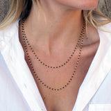Collier doré Santa Maria en Onyx Noire
