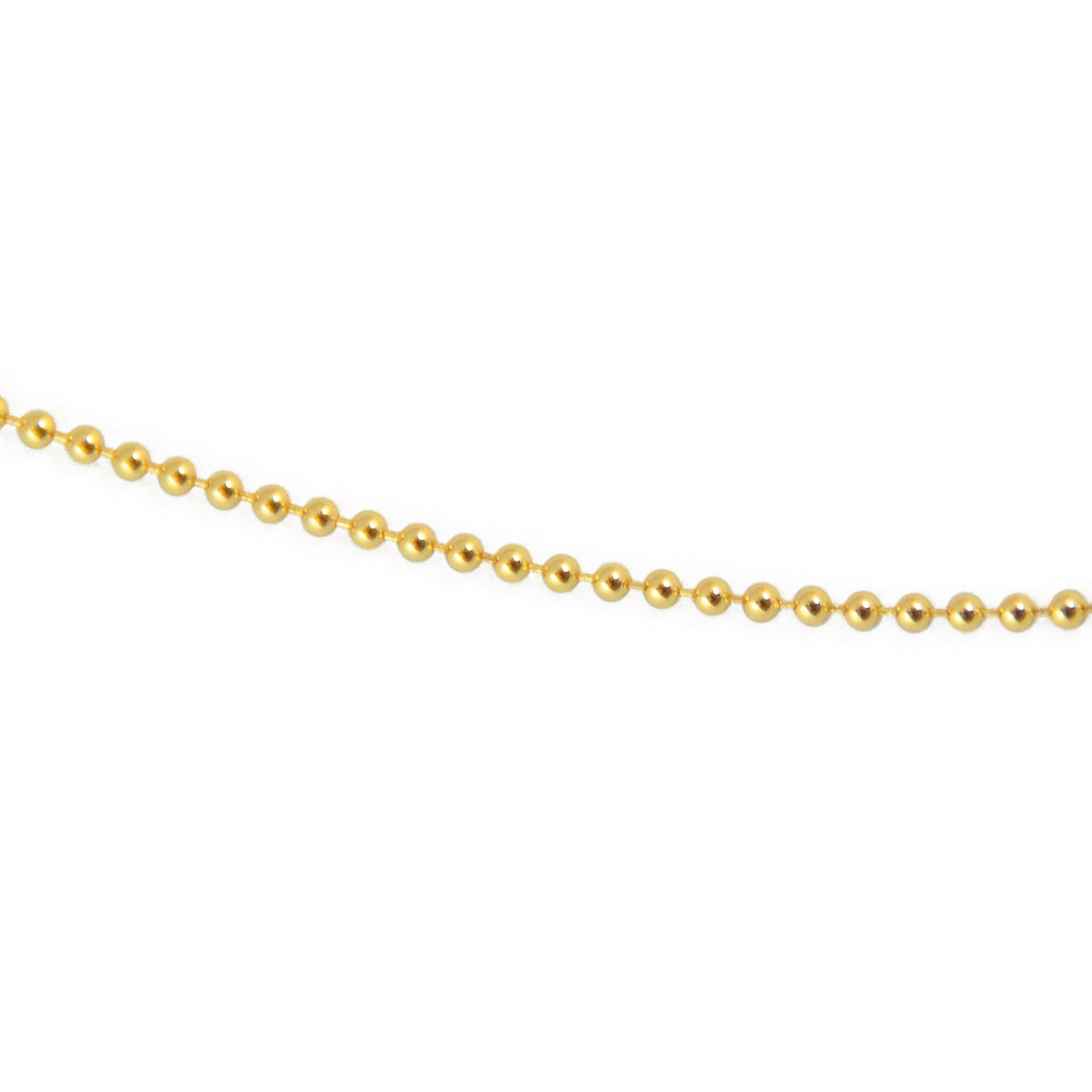 Collier doré maille boules 1,30 mm