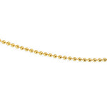 Collier doré maille boules 1,30 mm