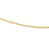 Collier doré maille boules 1,30 mm