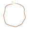 Collier perles fines en bois - 60CM