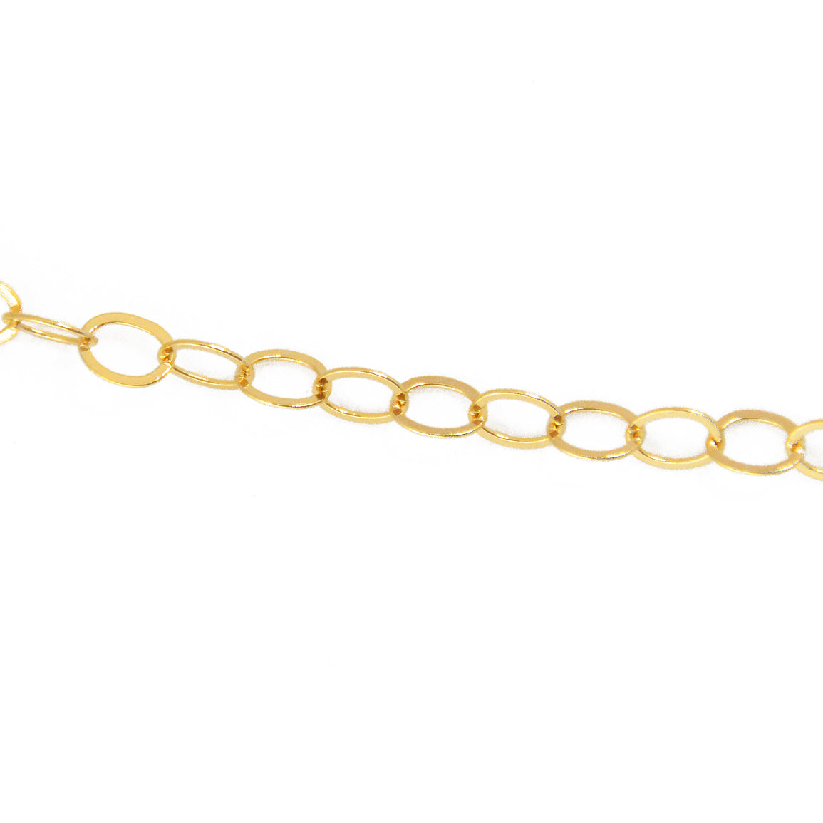 Collier doré maille ovale