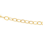 Collier doré maille ovale