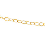 Collier doré maille ovale
