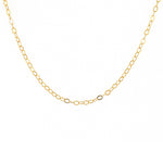 Collier doré maille ovale - 38CM