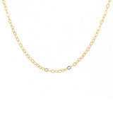 Collier doré maille ovale - 38CM