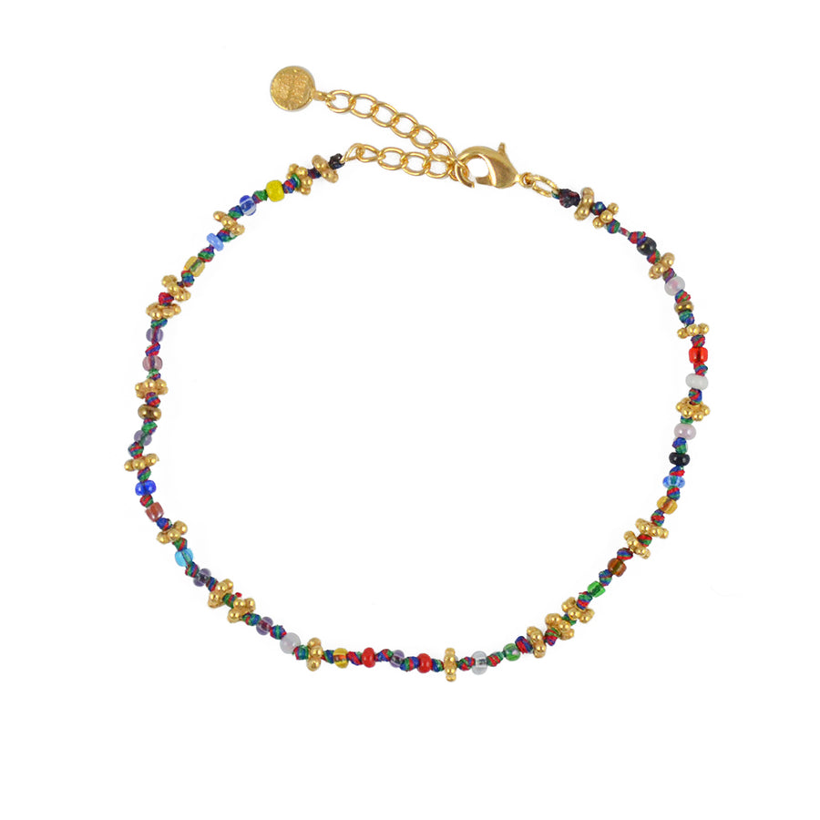 Bracelet perles miyuki et fil multicolore