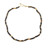 Collier boracay coloré et disques dorés