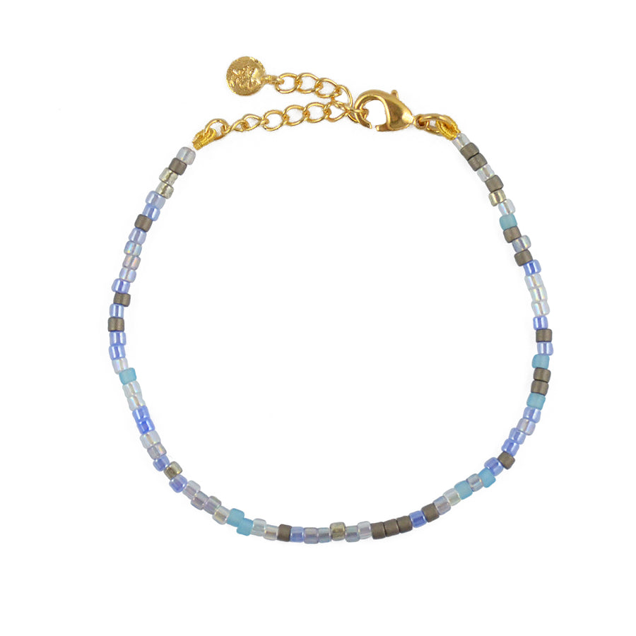 Bracelet perles miyuki colorées - BLEU