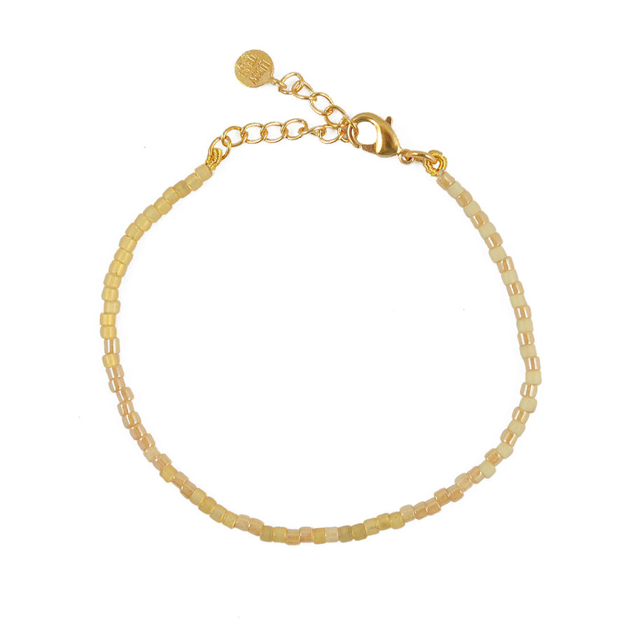 Bracelet perles miyuki colorées - CRÈME