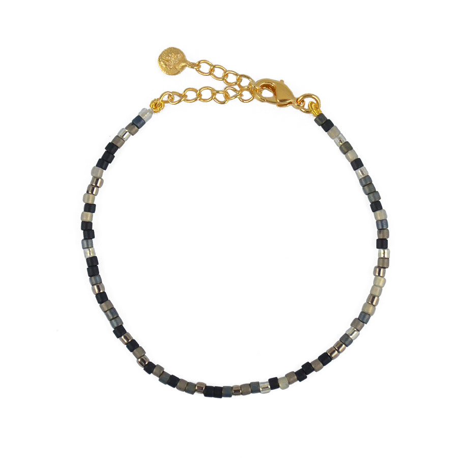 Bracelet perles miyuki colorées - NOIR