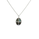 Luckyteam bijoux femme argent 925 collier cabochon labradorite