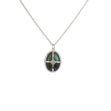 Luckyteam bijoux femme argent 925 collier cabochon labradorite