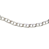Bracelet argent maille marine aplatie