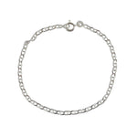 Bracelet argent maille marine aplatie