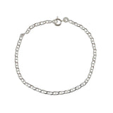 Bracelet argent maille marine aplatie