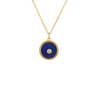 Collier doré médaille pierre et zircon chaque jour davantage