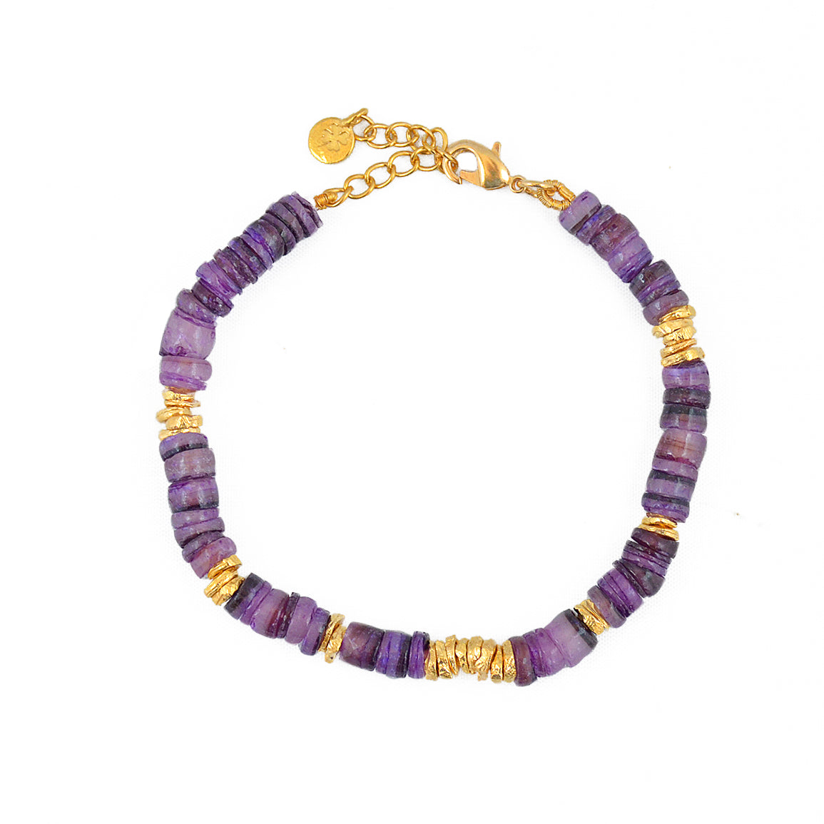 Bracelet boracay coquillage coloré - VIOLET
