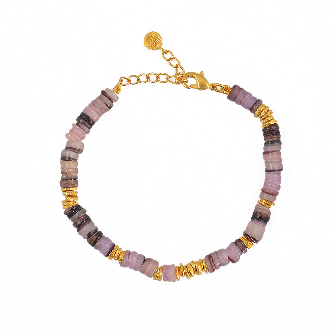 Bracelet boracay coquillage coloré - ROSE
