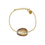 Bracelet doré coquillage