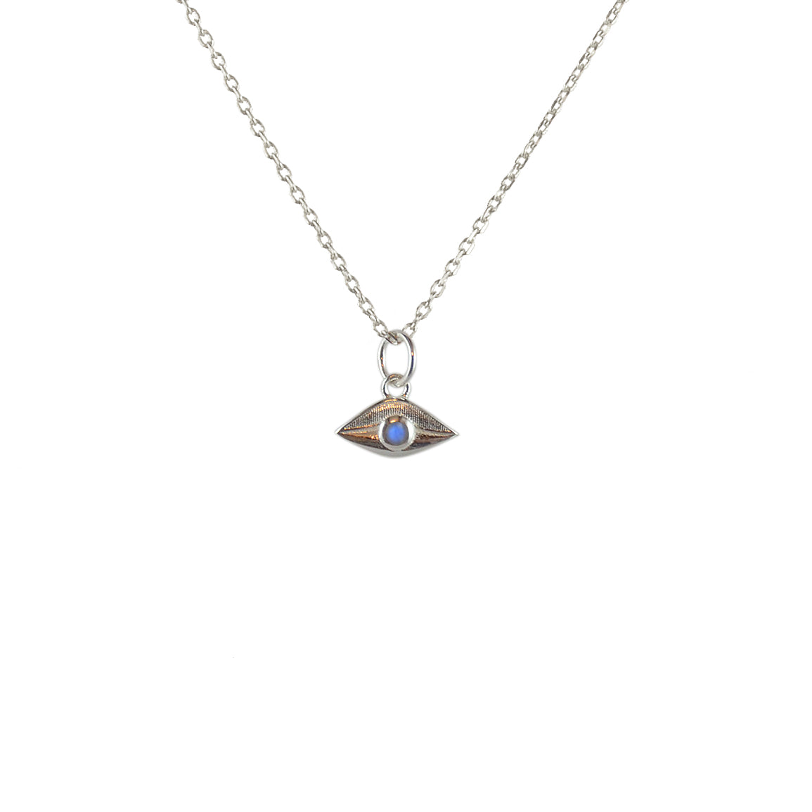 Luckyteam bijoux femme argent 925 collier oeil labradorite