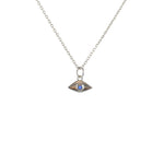 Luckyteam bijoux femme argent 925 collier oeil labradorite