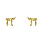 Boucles dorées Haï martelé - Boucles d’oreilles