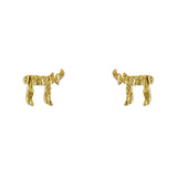 Boucles dorées Haï martelé - Boucles d’oreilles