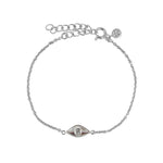 Bracelet argent 925 oeil et zircon