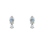 Boucles argent 925 goutte et pampilles - Boucles d’oreilles