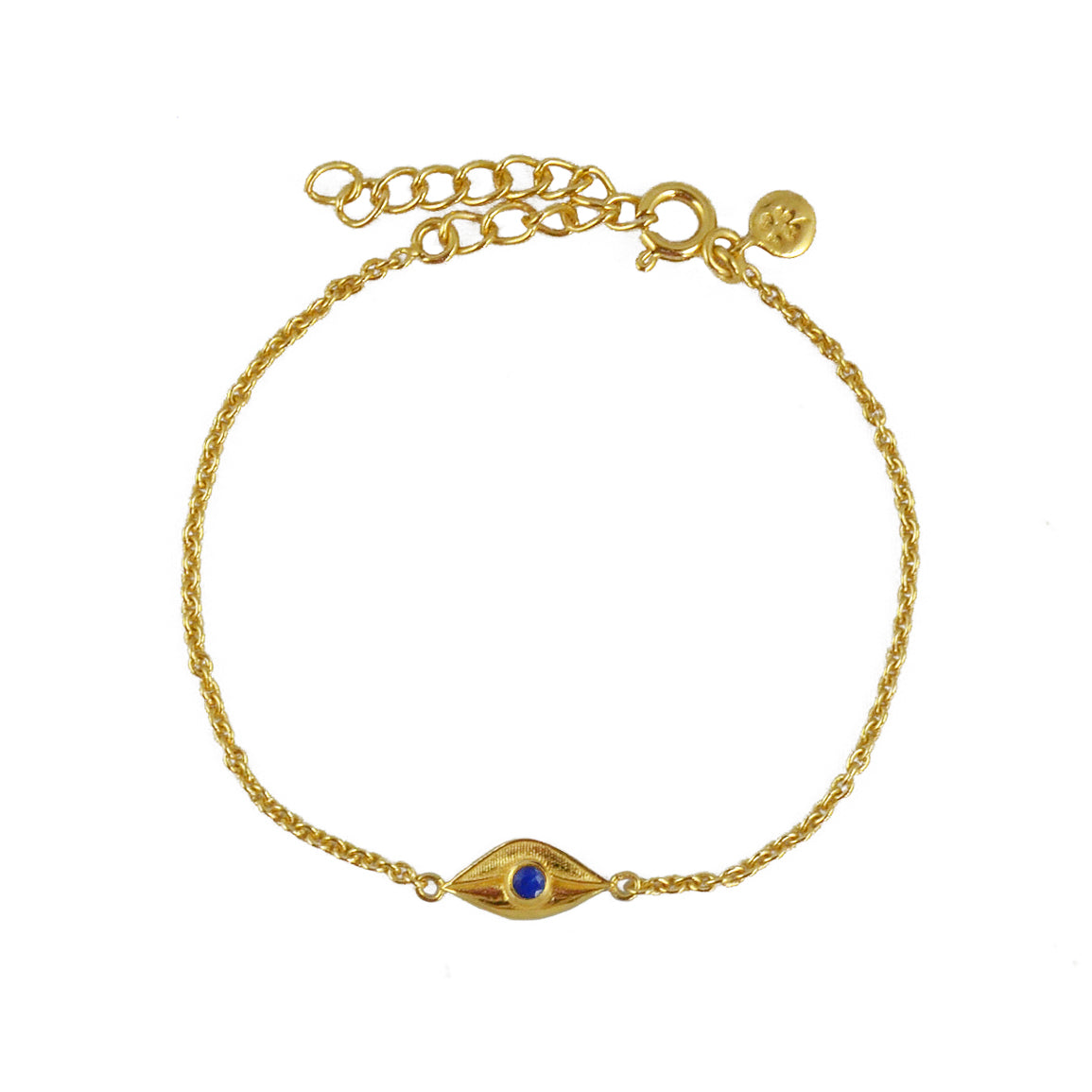 Bracelet doré petit oeil et pierre - LAPIS