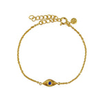 Bracelet doré petit oeil et pierre - LAPIS