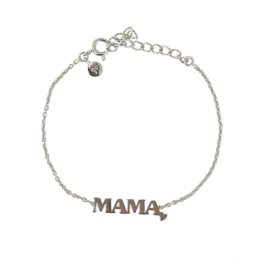Bracelet argent 925 Mama et coeur