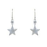 Boucles argent 925 étoile et zircons