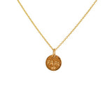 Collier doré médaille best papa - Colliers