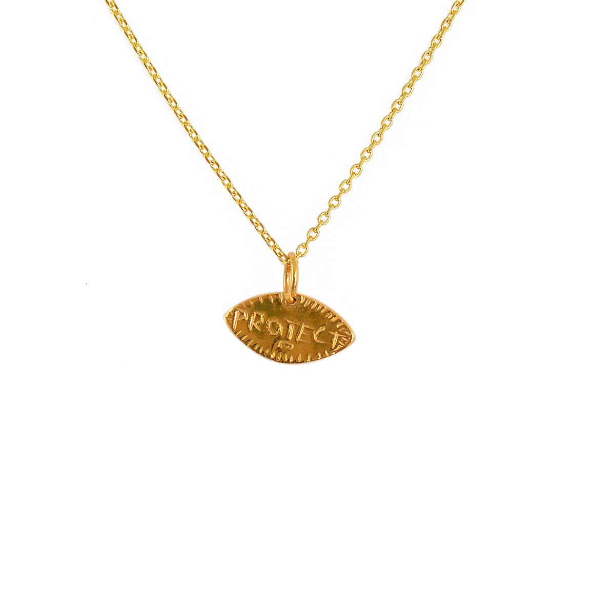 Collier doré et pendentif oeil family protect - Colliers