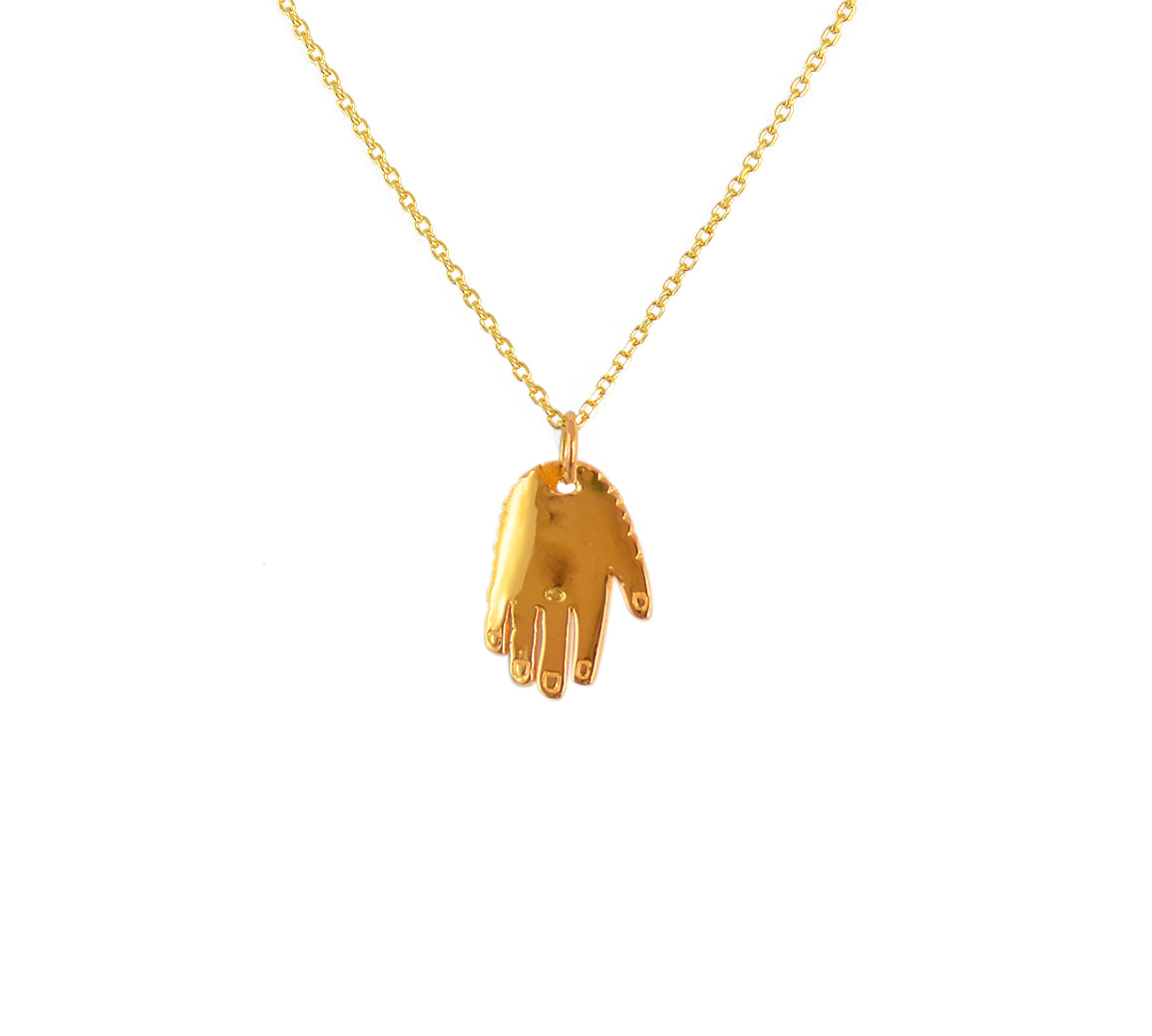 Collier doré pendentif main My Heart - Colliers