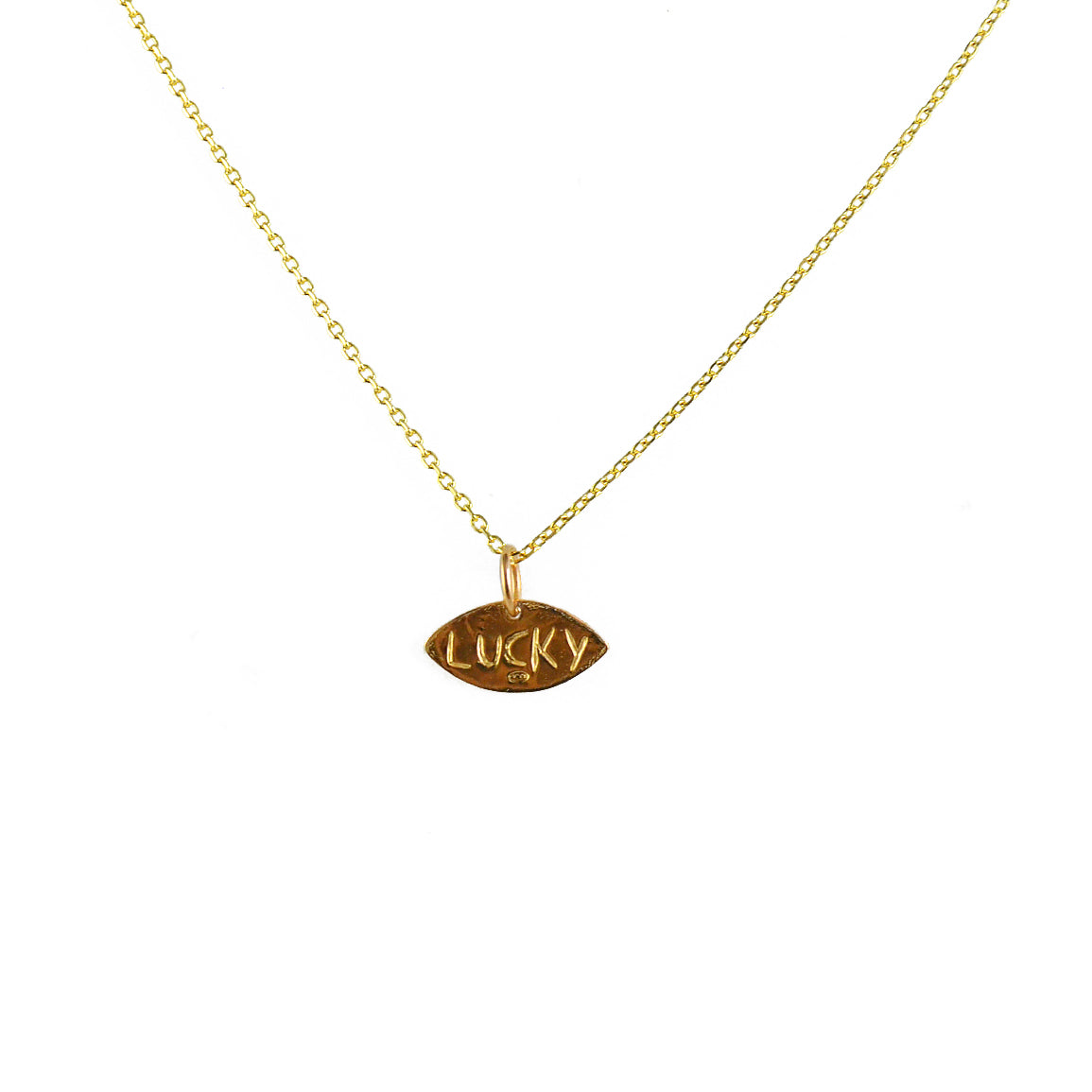 Collier doré et pendentif love & lucky - Colliers