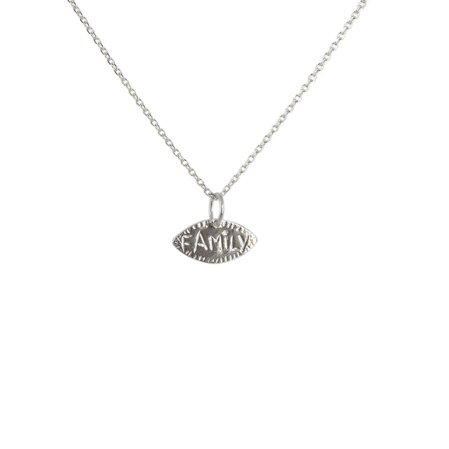 Collier argent 925 pendentif family protect - Colliers