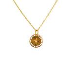 Collier doré médaille rose des vents wish - Colliers